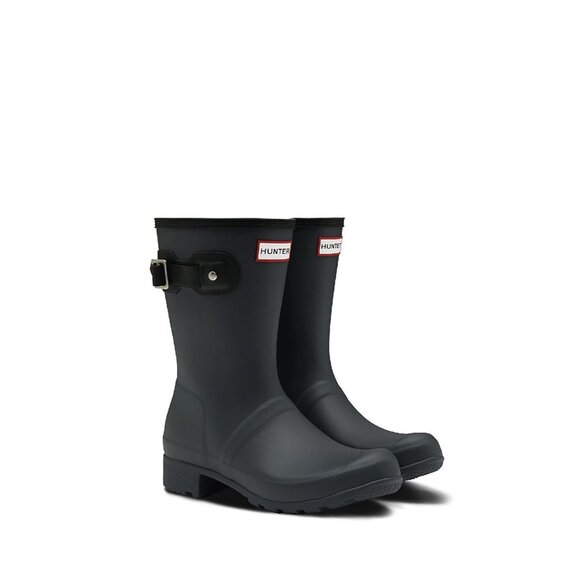 Hunter Women's Original Short Casual Boots Black Size 11 - Brand New In Box - Picture 2 of 7